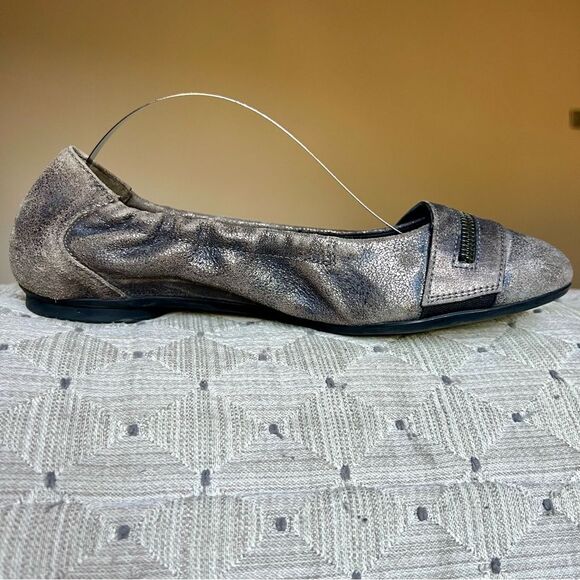 Paul Green Townsend Distressed Metallic Bronze Leather Ballet Flat UK 4.5 US 6.5 - Picture 15 of 16